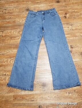 Original Design Jeans Large Light Blue Wide Leg Nwtag